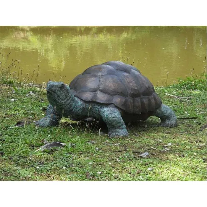 Tortue de 35 X 55 X 90CM en Bronze - Statue en Bronze "La Tortue"