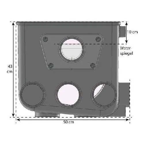Filtre à tambour AFT-1 avec couvercle - AquaForte