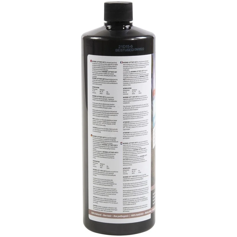 Microbe-Lift Nite-Out II 1 L – Bactéries nitrifiantes anti-ammoniac & nitrites