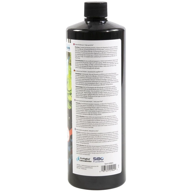 Microbe-Lift Ammonia Remover - 1L - Permet de réduire l'ammoniaque