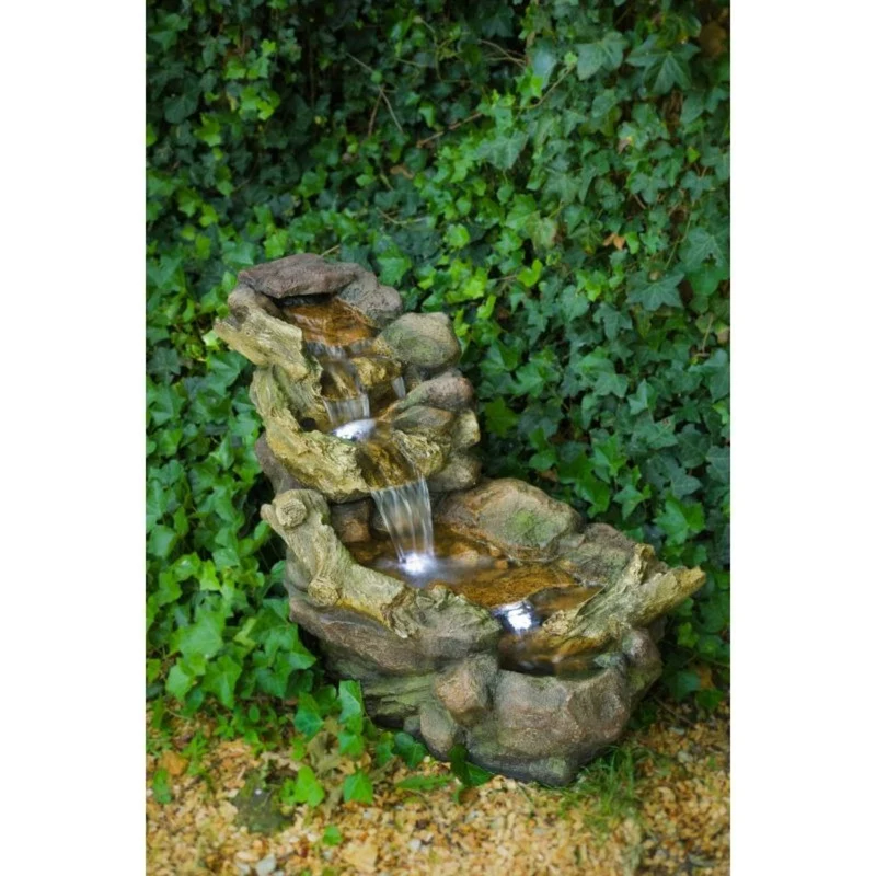 Aspen vieille souche - Cascade avec LED intégrée - Ubbink