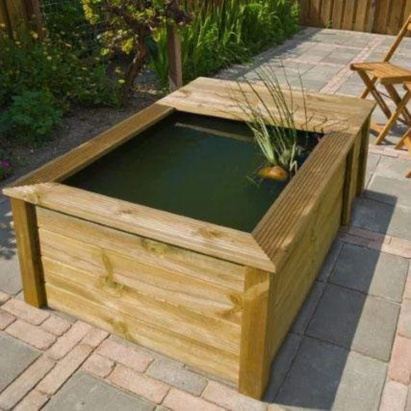 Set QUADRO WOOD III - Set pour bassin en Bois de sapin du Nord