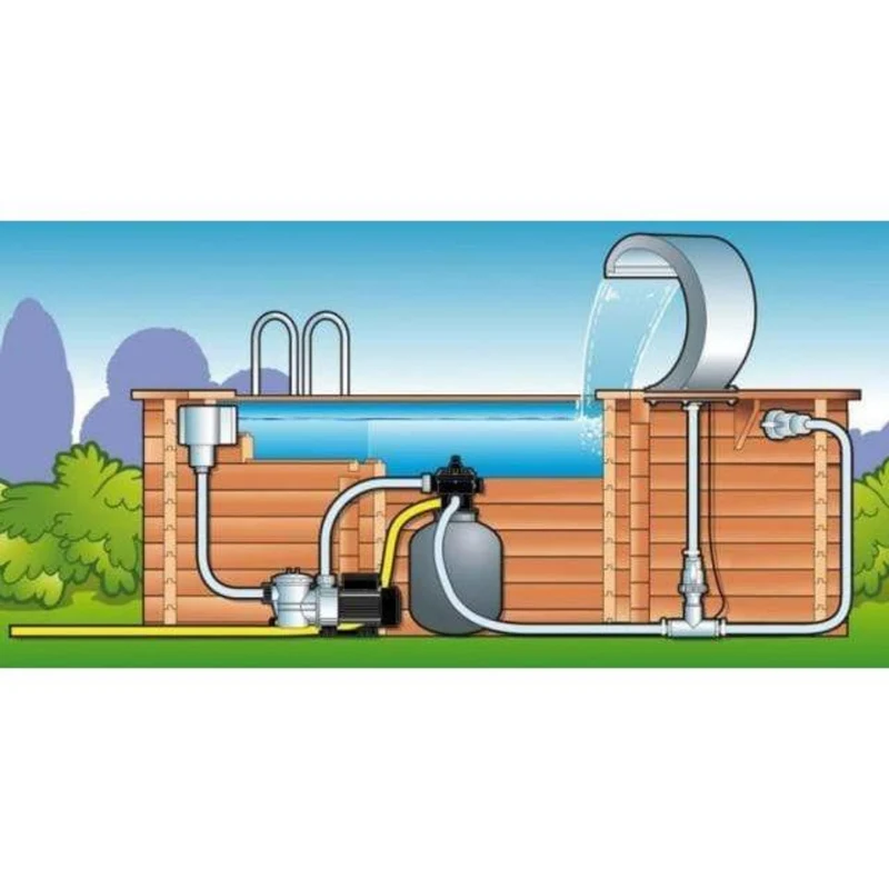 Mamba - cascade Etang & Piscine - Inox 316L - Lame d'eau pour piscine
