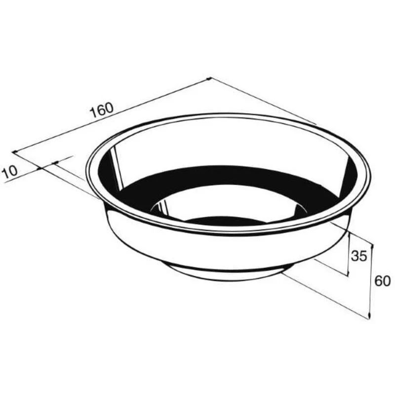 Mars RT1 - Bassins à enterrer rond polyester 160 x 35/60CM - 550litres - Ubbink