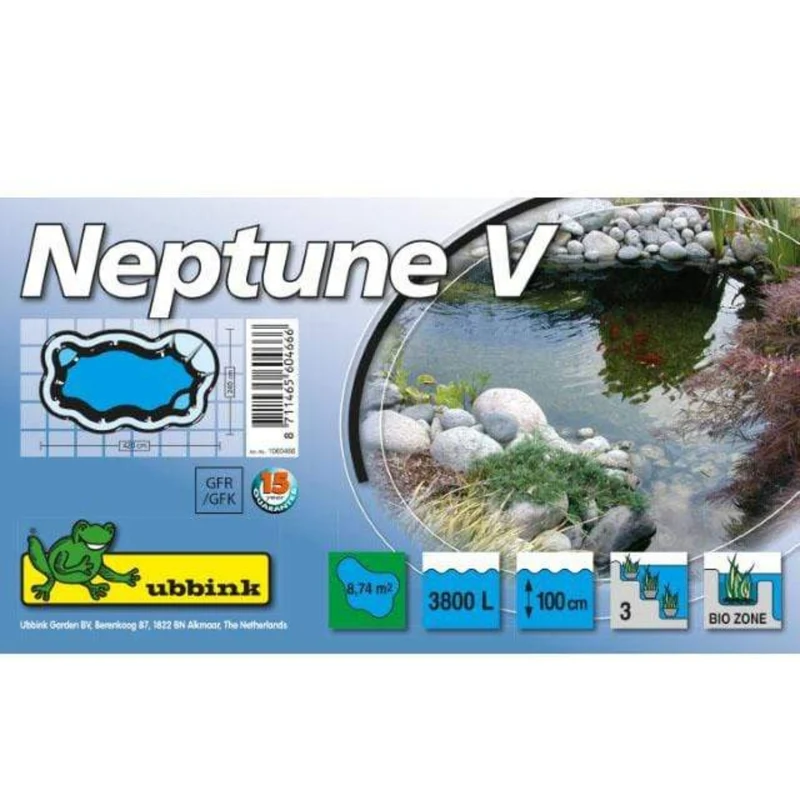 Neptun V - Bassin à enterrer polyester 420 x 240 x 100CM - 3800litres - Ubbink