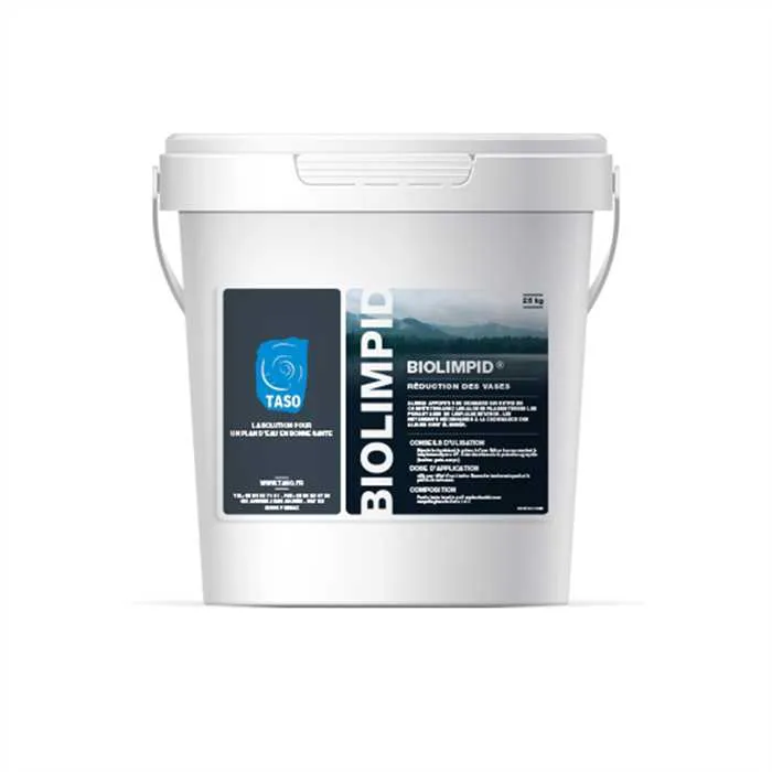 BIOLIMPID - LUTTE ALGUES & ENVASEMENT 10KG pour 1000 M² - IDEAL CONTRE LES CYANOBACTERIES