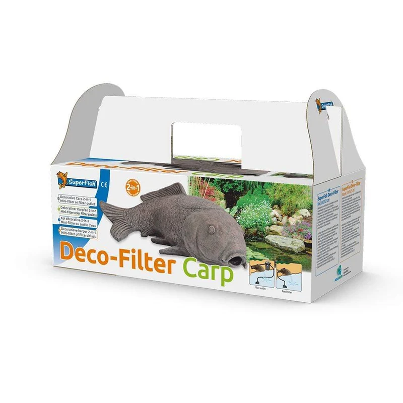 Koï gargouille 2 en 1 - Cracheur pour petit jeu d'eau avec petit filtre - Superfish