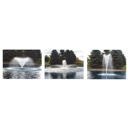 Aquaforte Fontaine flottante professionnelle 600W – 3 jets interchangeables – Aération & décoration pour étangs jusqu'à 1500 m²