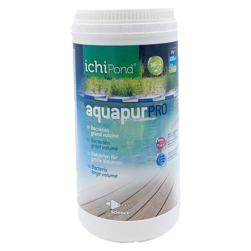 Aquapur PRO 1kg pour 100m³ - Bactéries PRO pour grands volumes
