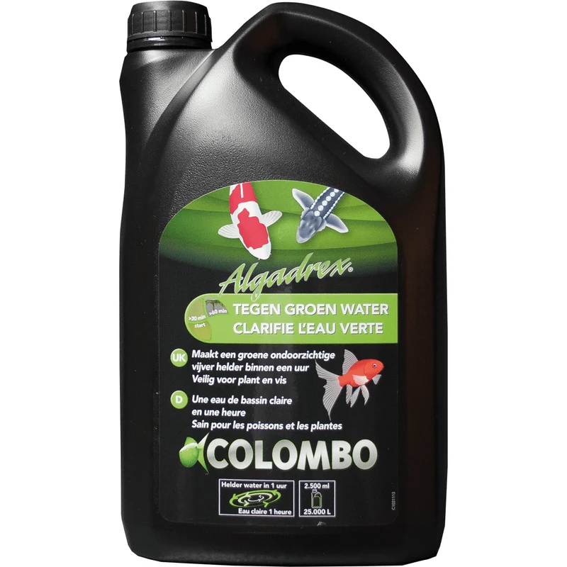 Algadrex Colombo 250ML/5000L - Traitement efficace contre l'eau verte d'un bassin