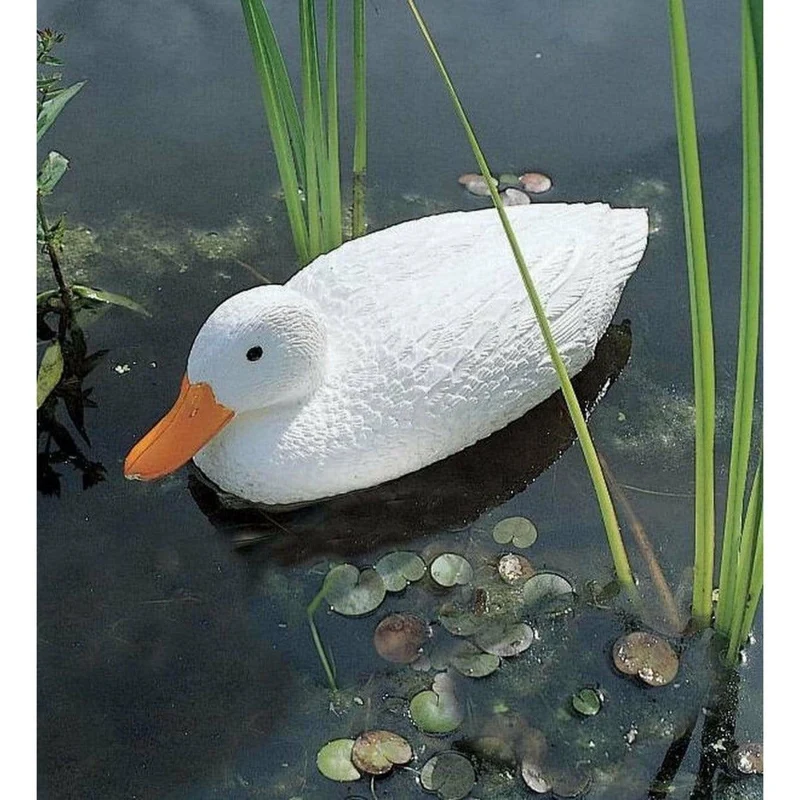 Canard sauvage blanc 38.5CM - Canard flottant de décoration