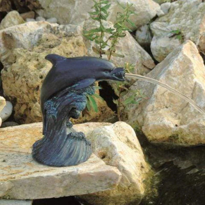 Gargouille Dauphin 18CM - Cracheur pour petit jeu d'eau - Ubbink