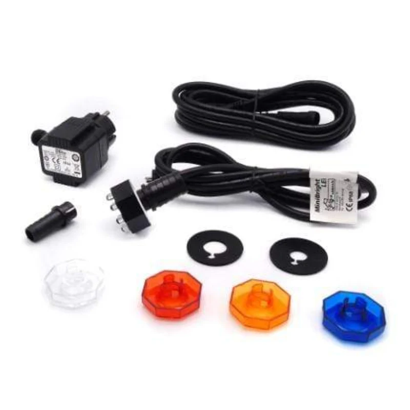 MiniBright 1x 8LED - Lampe à LED avec pastilles colorés - Ubbink