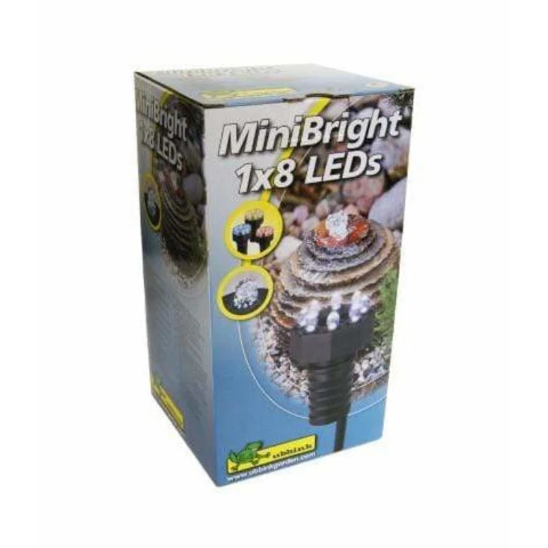 MiniBright 1x 8LED - Lampe à LED avec pastilles colorés - Ubbink