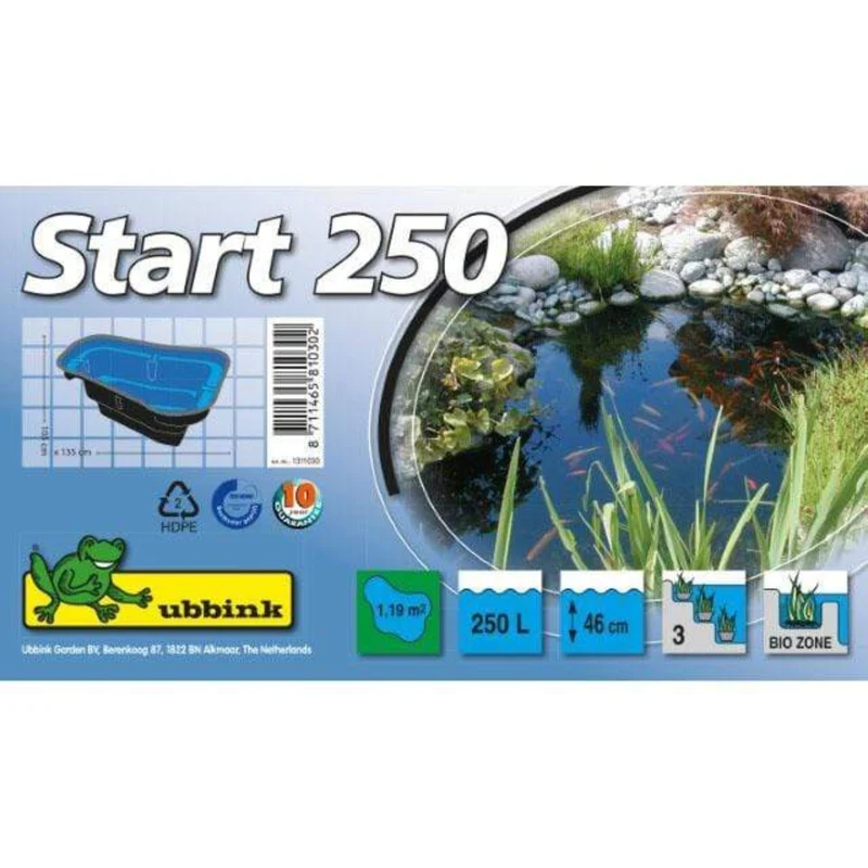 Start 250 - Bassin à enterrer 135 x 105 x 46CM - 250litres - Ubbink