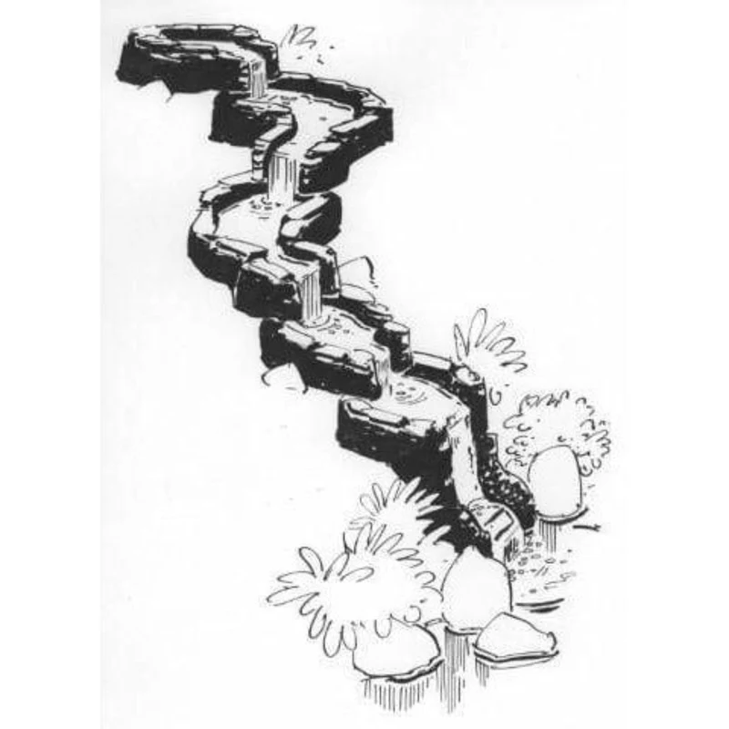 Colorado® Droit - cours et cascade d'eau modulaire UBBINK