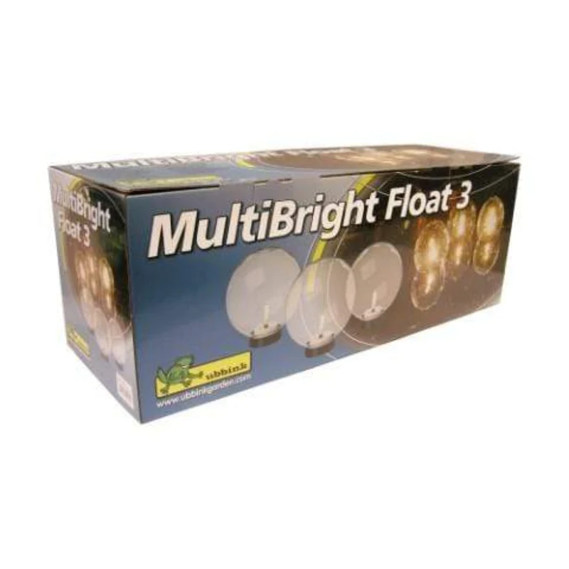 MultiBright Float 3 LED - 3 Boules flottantes en acryl - Ubbink
