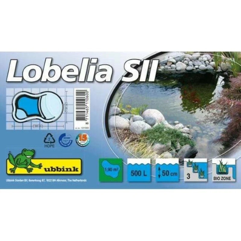 Lobelia SII - Bassin à enterrer 200 x 120 x50CM - 500litres - Ubbink