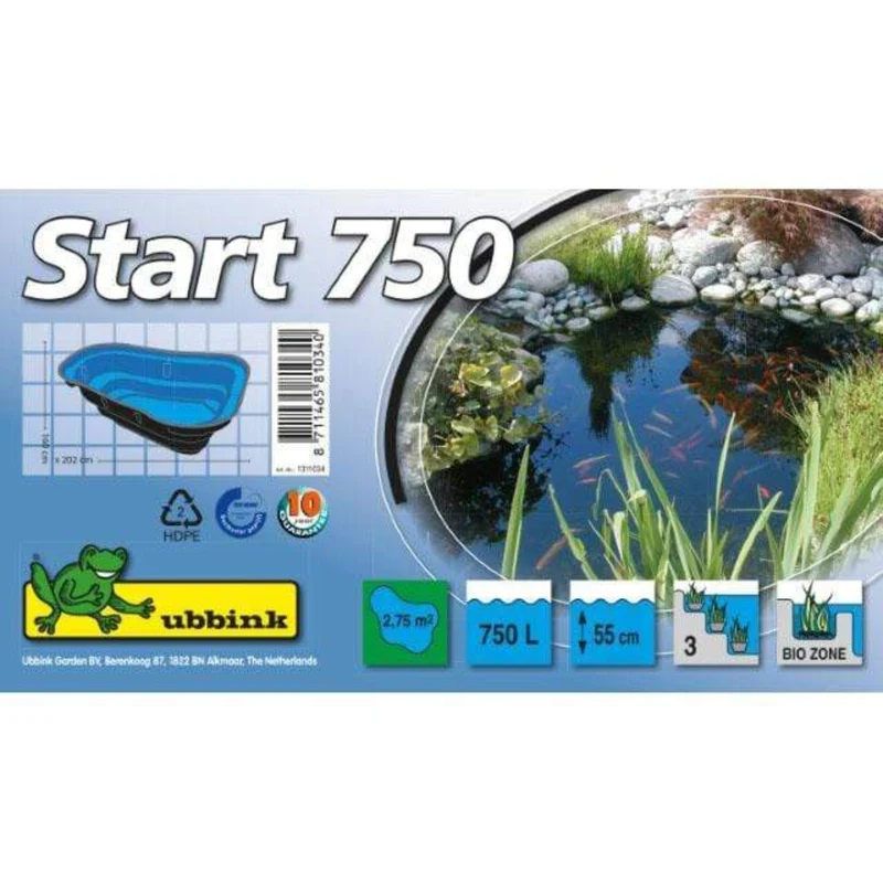 Start 750 - Bassin à enterrer 202 x 160 x 55CM - 750litres - Ubbink