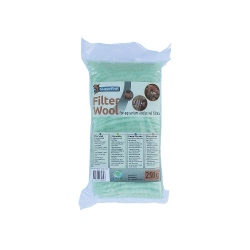 Ouate filtrante grosse vert pour bassin et aquarium - 250 grammes - Superfish