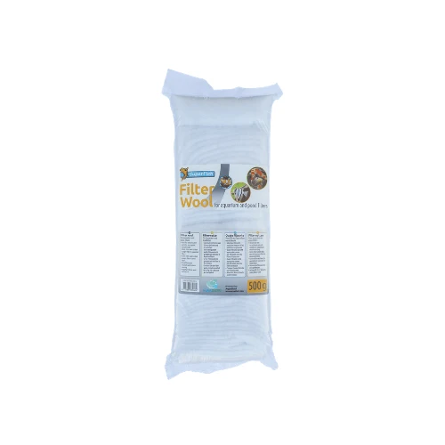 Ouate filtrante fine blanc pour bassin et aquarium - 500 grammes - Superfish