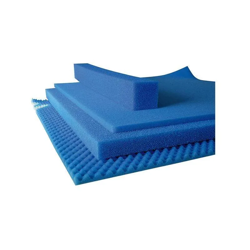 Mousse ondulé bleu 100 x 50 x 2CM - Fine maille