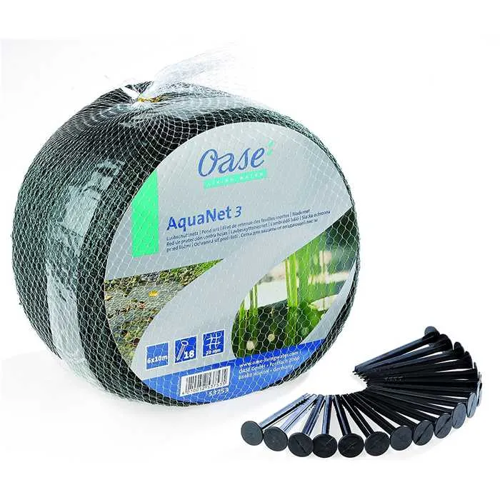 Aquanet 3 - Filet de protection de Bassin 6 x 10M + piquets - Oase