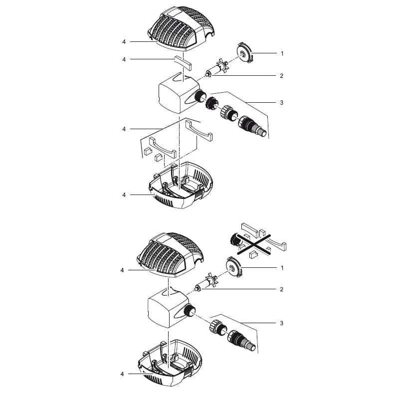 Rotor pour pompe 1500 ASE - Pour Oase FP1500 & Aquarius 1500