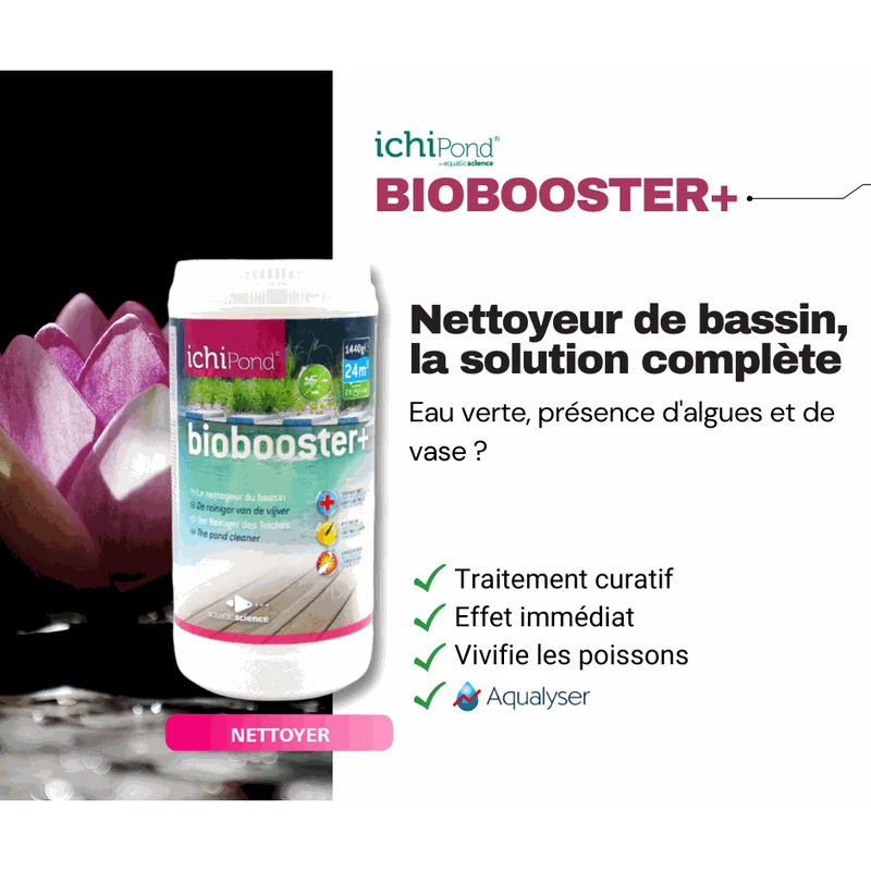 Biobooster+ pour 24m³ - Le nettoyeur du bassin