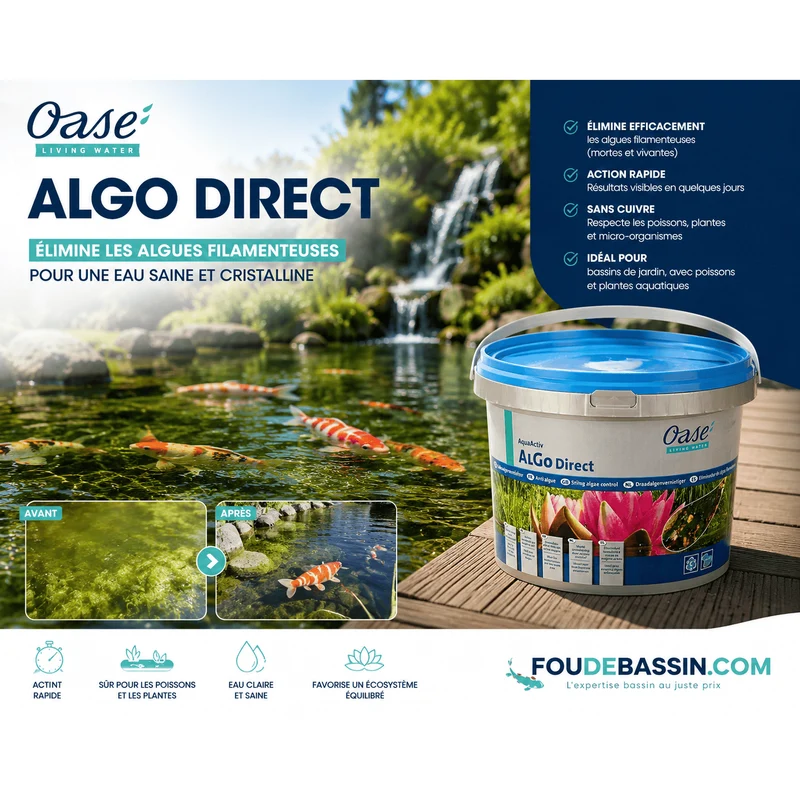 AquaActiv AlGo Direct 5litres - Traite les algues de manière ciblée - Oase