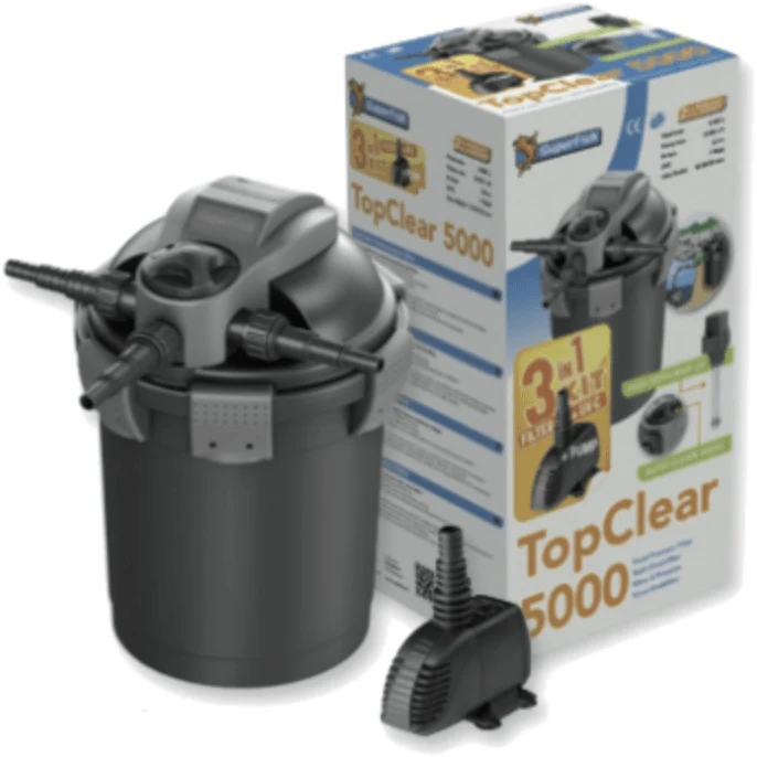 TopClear Set 5000 - Kit complet de filtration sous pression - Superfish