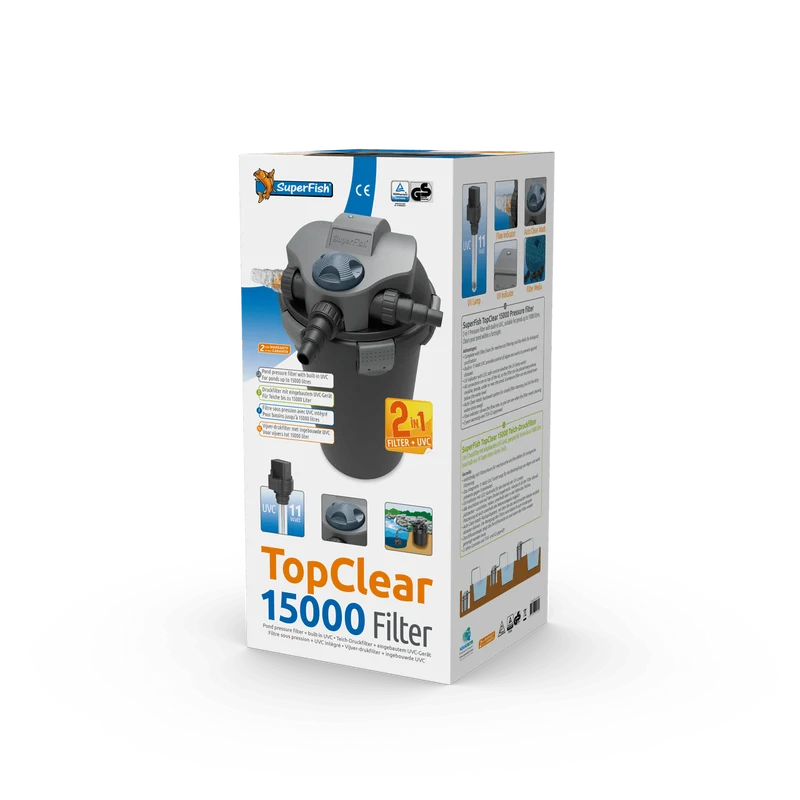 TopClear 15000 avec UV 9W - Filtre sous pression seul - Superfish