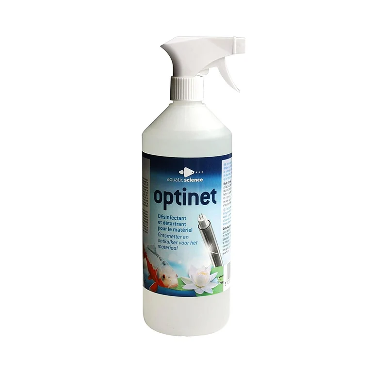 Optinet (1 litre) - Nettoyant, Désinfectant et Détartrant pour les tubes en quartz