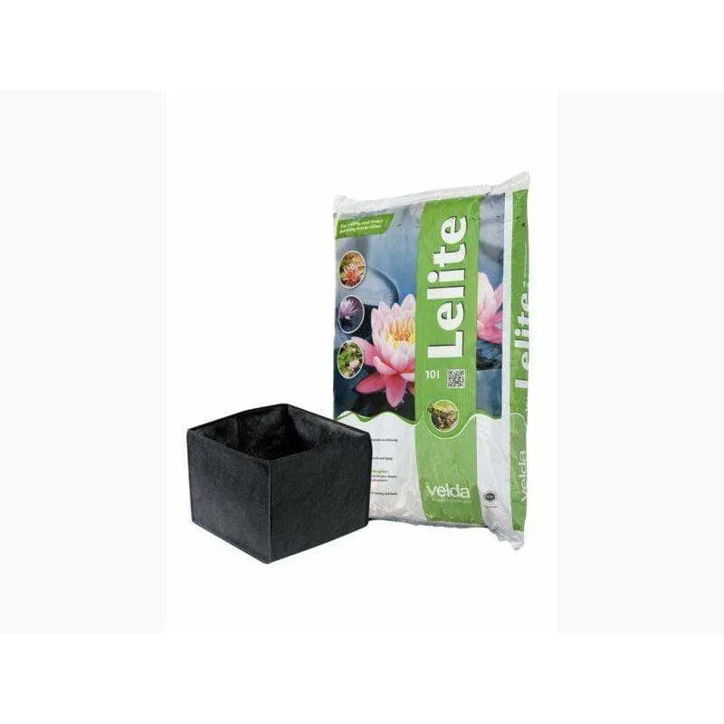 Terreau aquatique Lelite 20L - Spécifique pour nénuphar - Velda