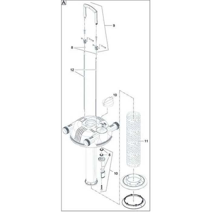 Poignée rotative pour FILTOCLEAR 12000-30000 (10)