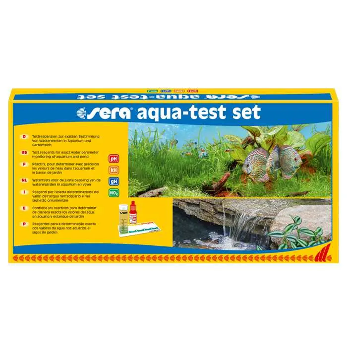 Sera Aqua-Test Set - Le kit d'analyses indispensable pour bassins et aquariums