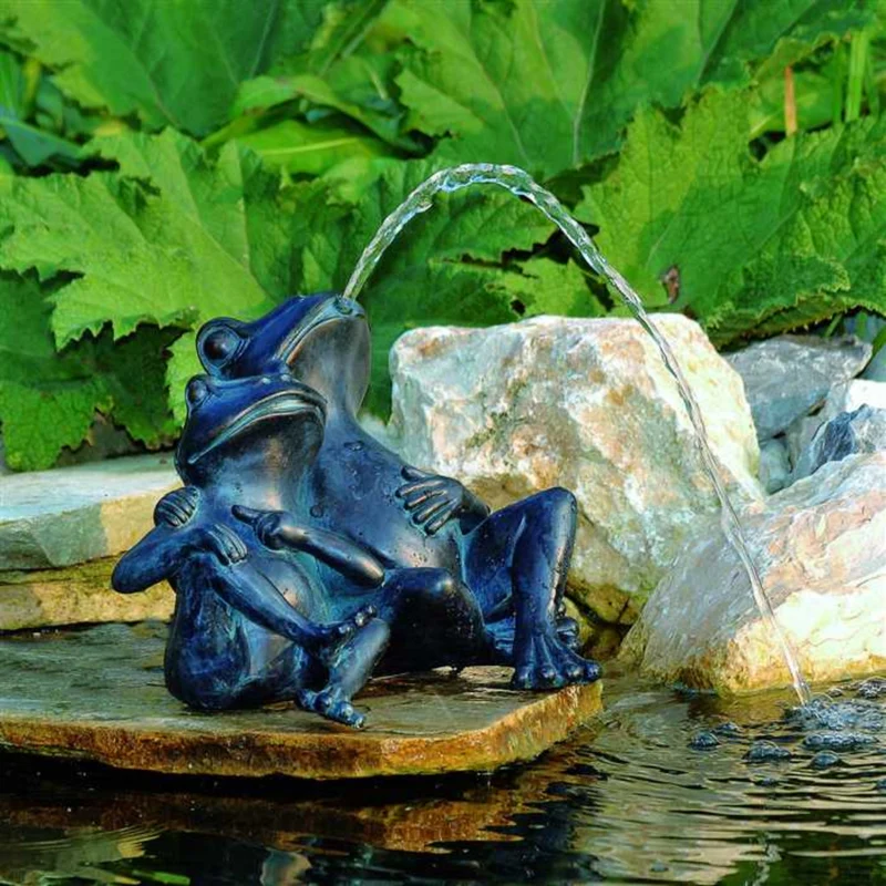 Gargouille Couple de grenouilles (2pièces) - Cracheur pour petit jeu d'eau - Ubbink
