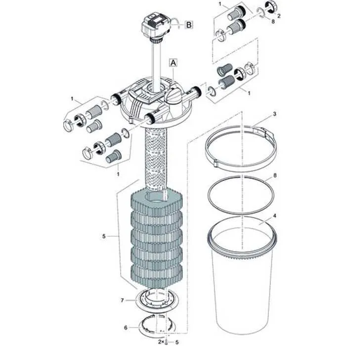 CLIP COUVERCLE FILTOCLEAR FILTRE PRESSION (3)