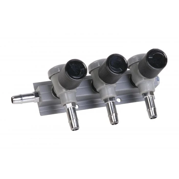 Vanne pour pompe à air 9mm idéal pour montage mural - 1/2/3/4/5 voies - Aquaforte