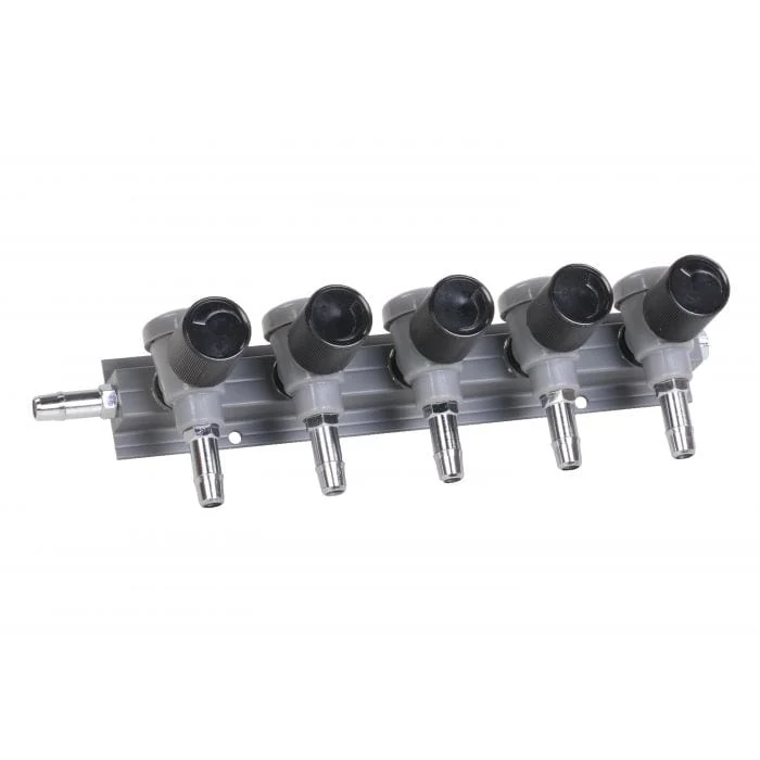 Vanne pour pompe à air 9mm idéal pour montage mural - 1/2/3/4/5 voies - Aquaforte