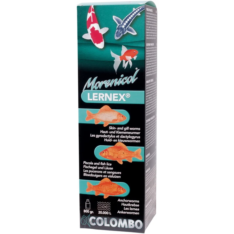 Lernex 800gr/20.000litres - Contre les vers de la peau et des branchies - Morenicol Colombo