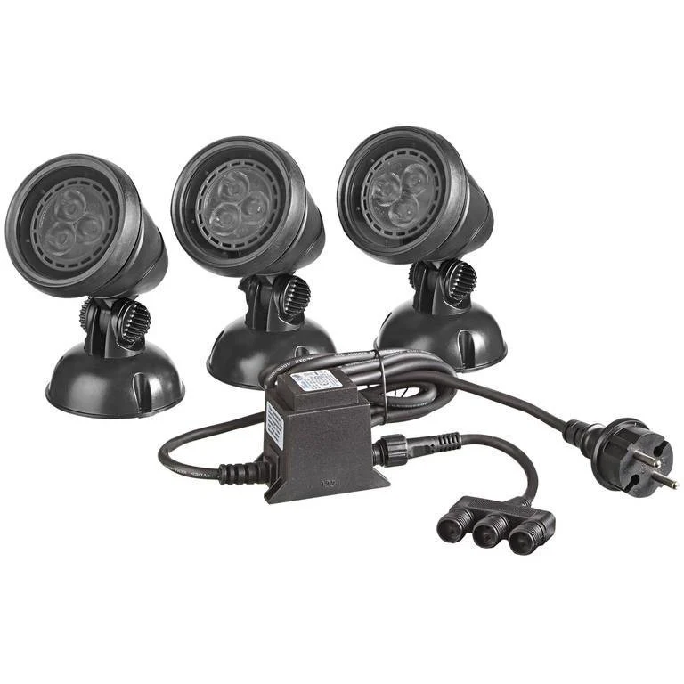 LunAqua Classic LED Set 3 - Spots polyvalents immergeables - Oase