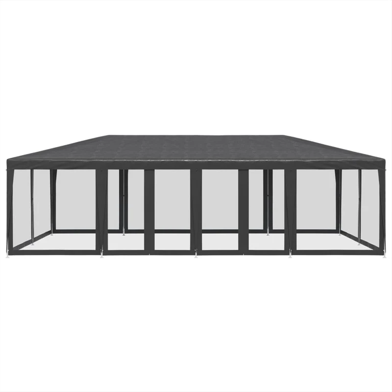 Partytent Met 12 Mesh Zijwanden Hdpe Kleurig