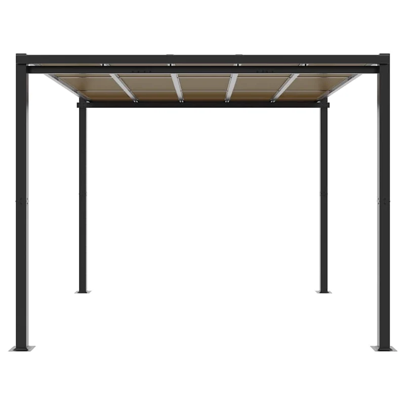 Tuinpaviljoen 3X3 M Aluminium Antracietkleurig