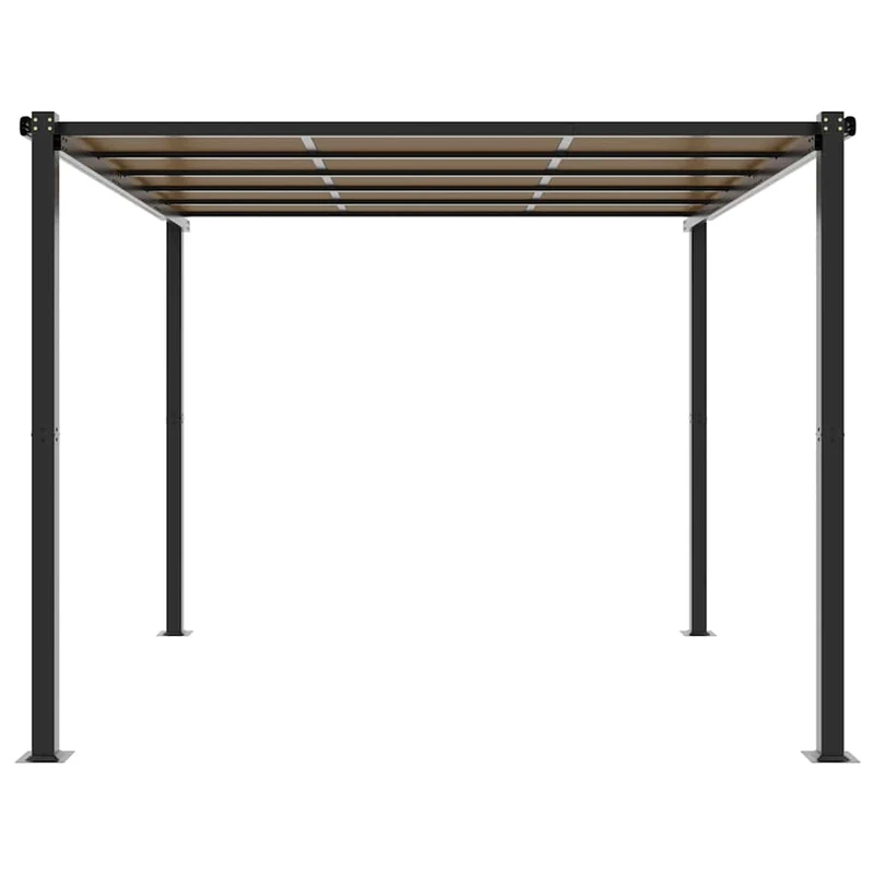 Tuinpaviljoen 3X3 M Aluminium Antracietkleurig