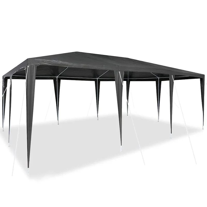 Partytent Antraciet 600 X 400 X 266 Cm Polyethyleen En Staal