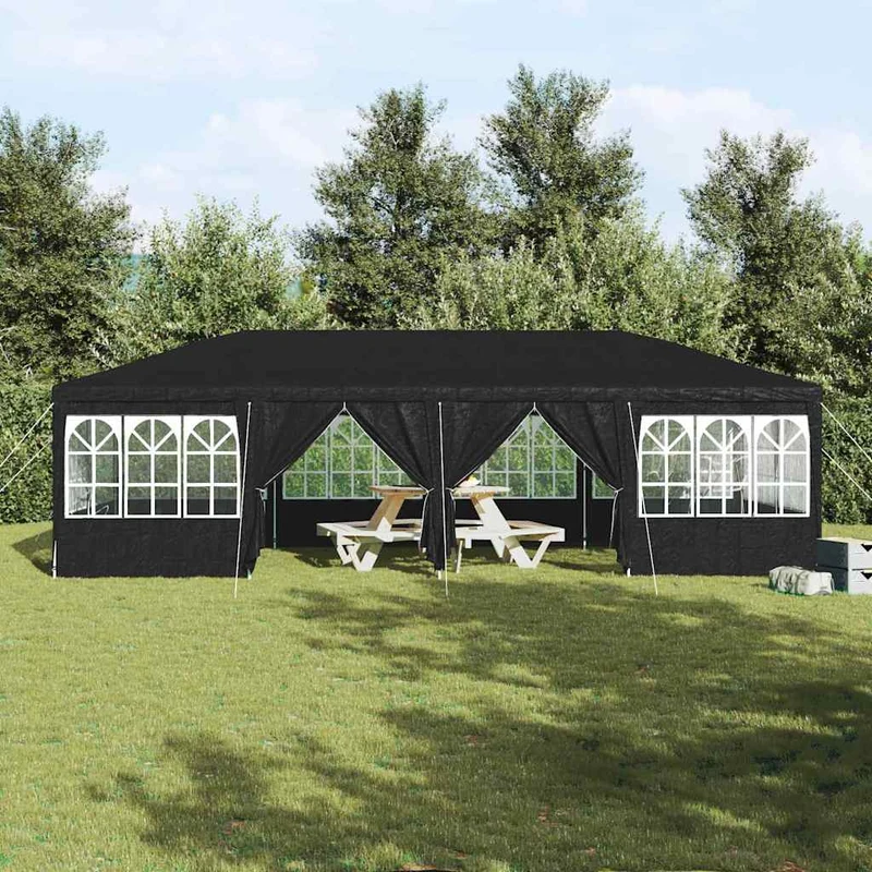 Partytent 800 X 400 X 266 Cm Antracietkleurig Polyetheen