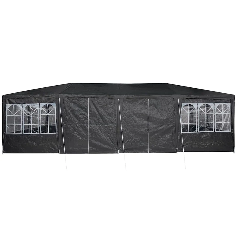 Partytent 800 X 400 X 266 Cm Antracietkleurig Polyetheen