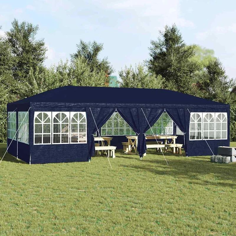 Partytent 800 X 400 X 266 Cm Blauw Polyetheen