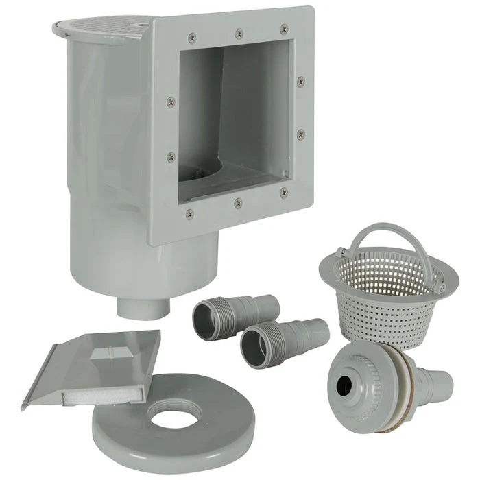 Écumoire grise à petite ouverture pour piscine hors terre – Ensemble complet